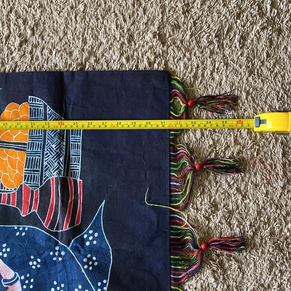 2 - Oriental Wall Hanging Cloth Tapestries - top  has opening for a Rod. - Picture 8 of 8